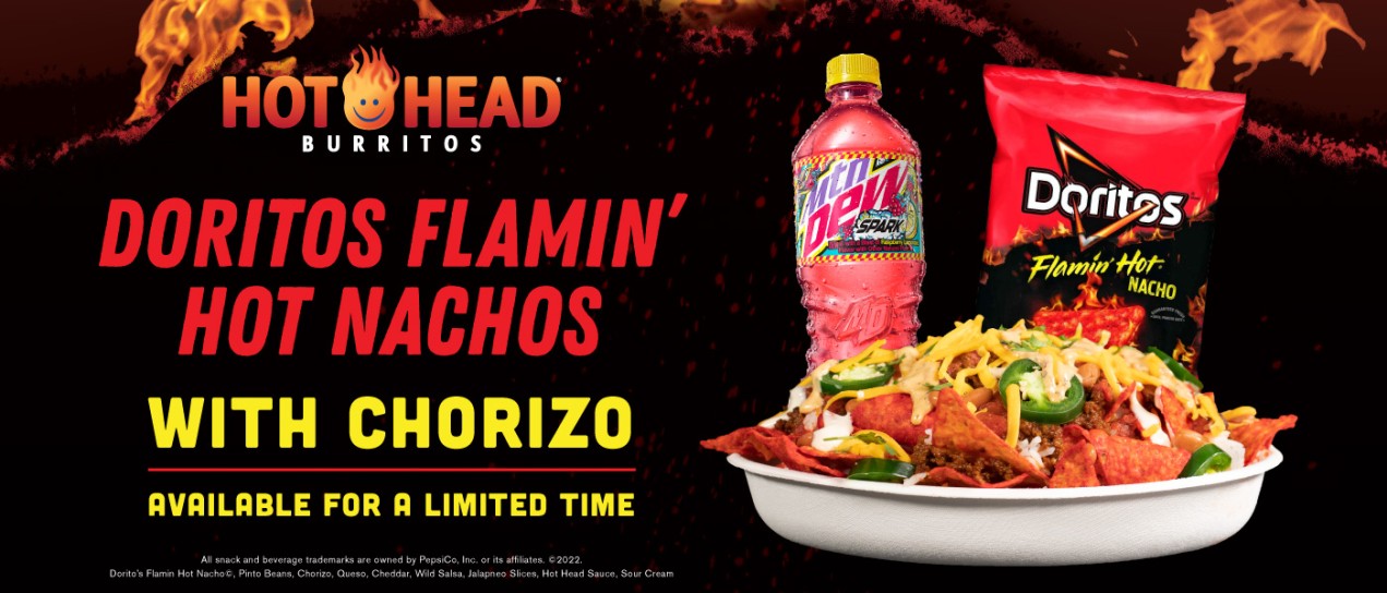 Try our new Doritos Flamin' Hot Chorizo Nachos!